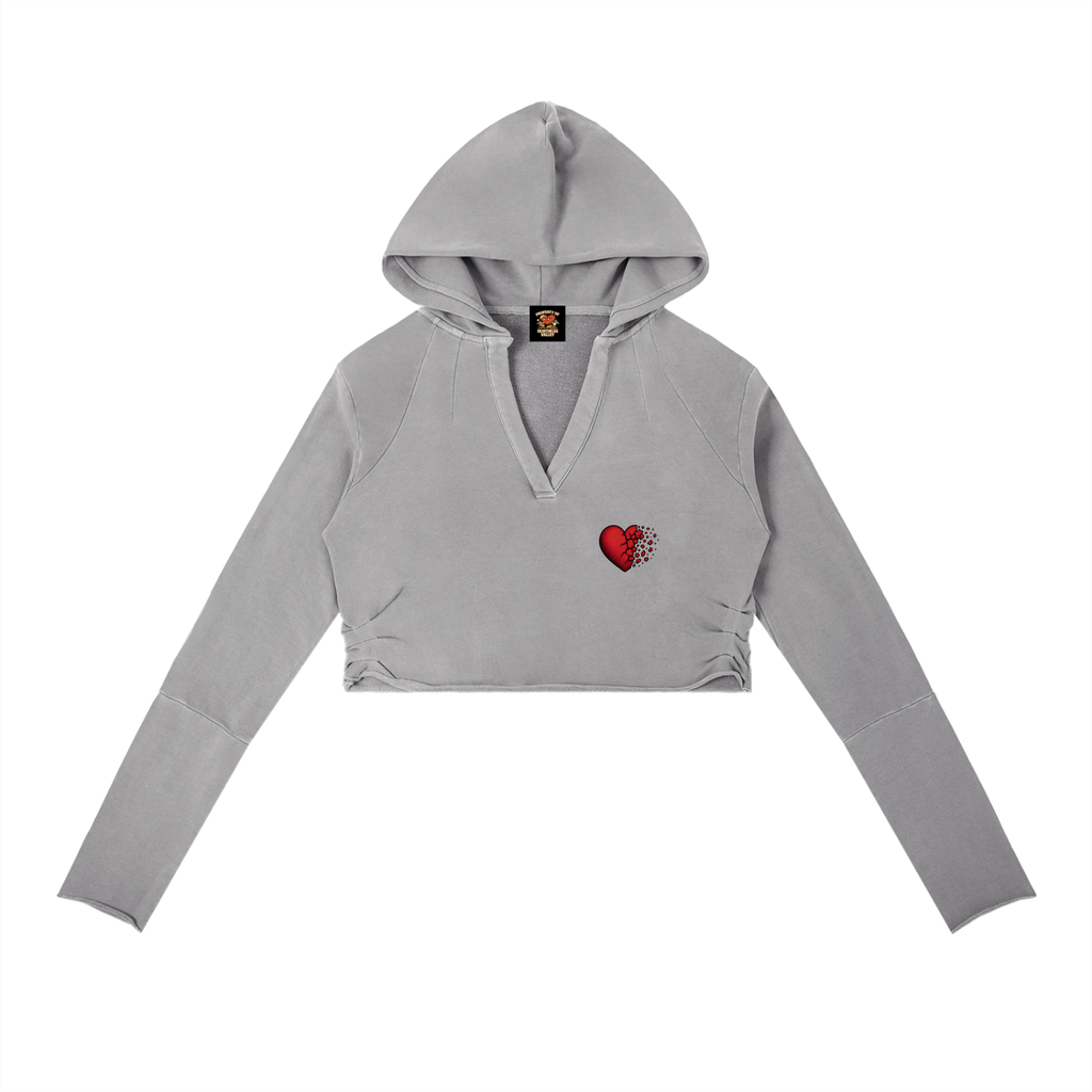 Vintage Valley Cropped Hoodie Set